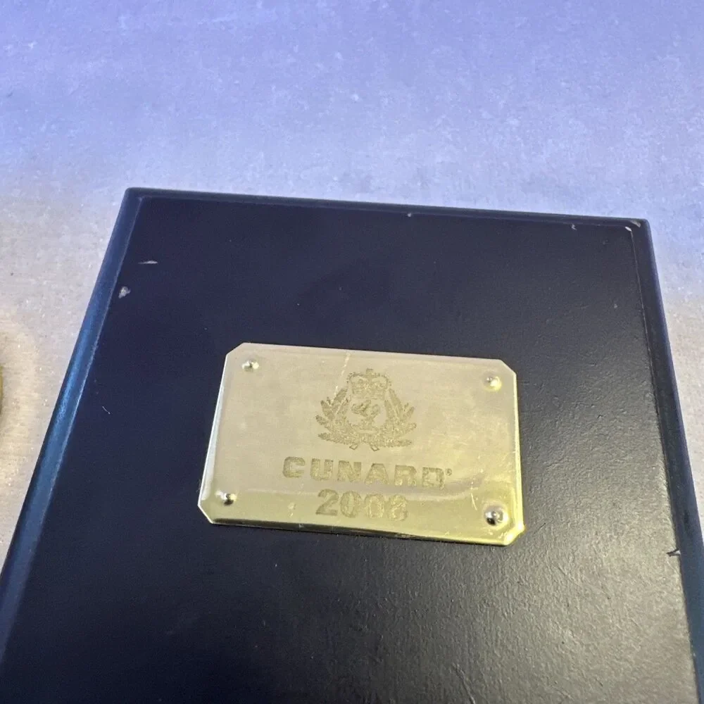 50 Year Calendar Brass Paper Weight 2008- 2057 Nautical Theme